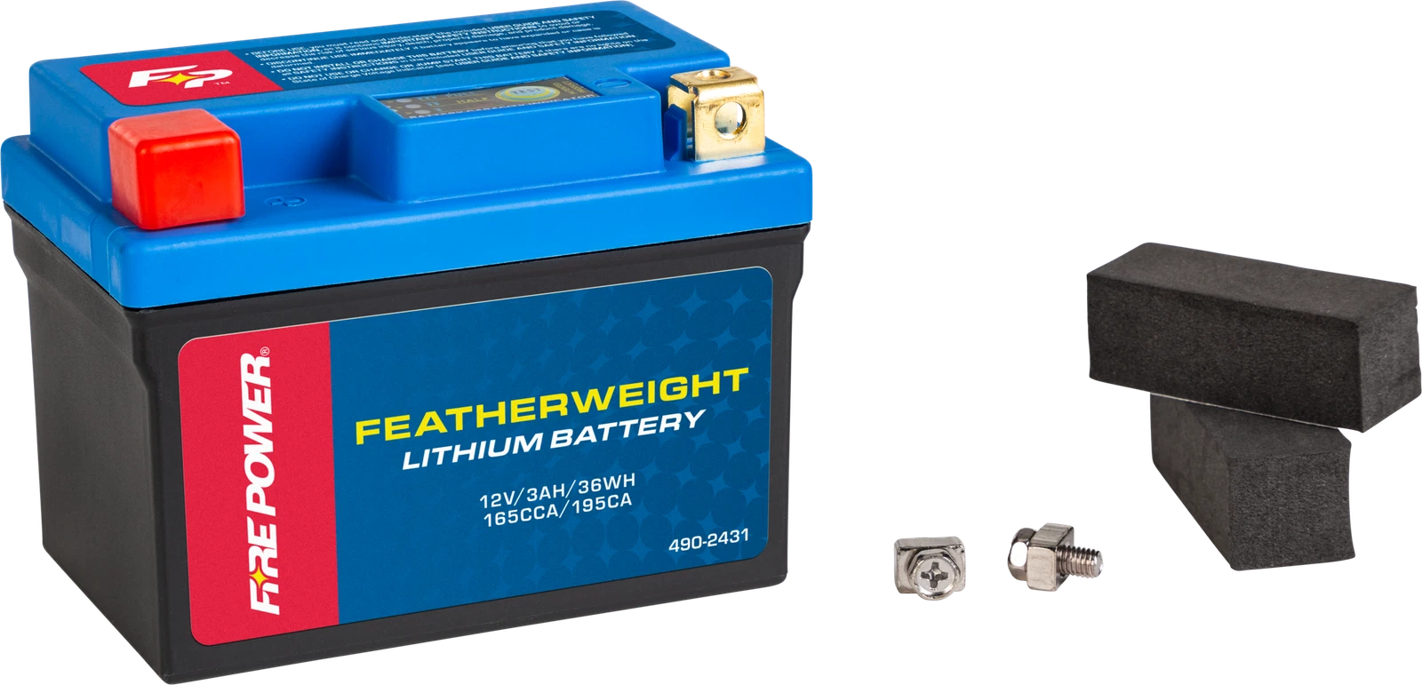 FIRE POWER Featherweight Lithium Battery 12V 165 CCA for Cars & Marine