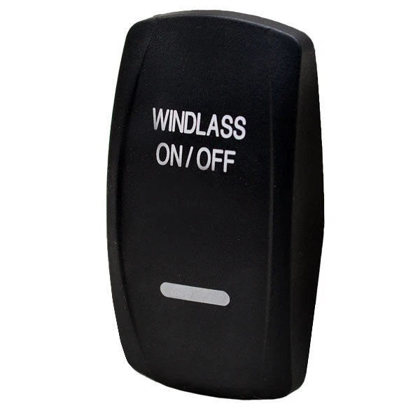 Carling Boat Rocker Switch Actuator - Windlass On/Off Black Lighted