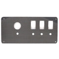 Hurricane Boat Blank Rocker Switch Panel - Black - Gray