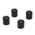 Boat Rod Holder End Caps - 1 Inch Black Vinyl (set of 4)