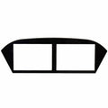 Cobalt Boat Blank Instrument Display Panel 503227BL - Black Acrylic