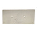 Boat Backing Plate - 5 X 2 1/4 Inch Silver Aluminum