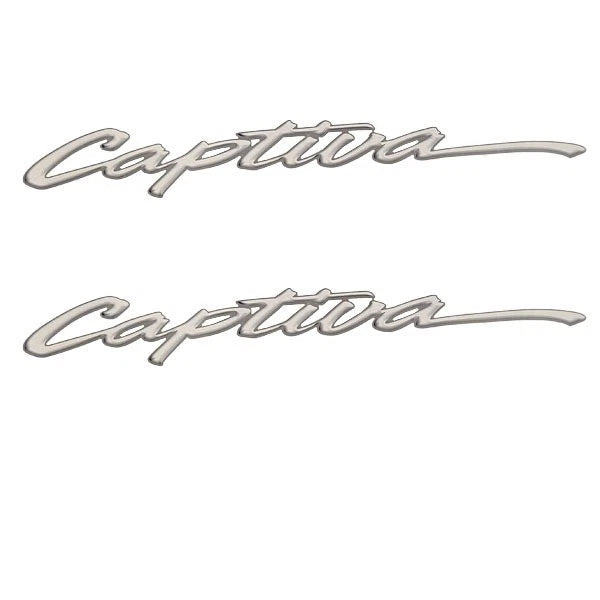 Rinker Boat Decals - Captiva Gray Stickers (pair)