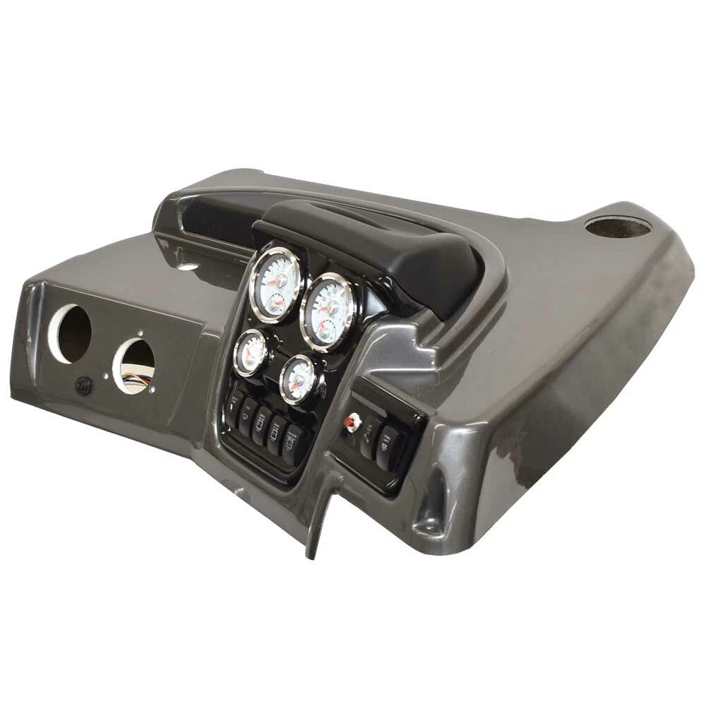 Tracker Boat Gauge Dash Panel 333157 - with Gauges Gray Fiberglass