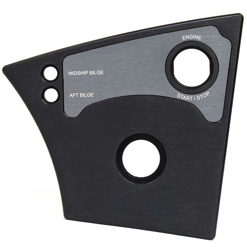 MasterCraft Boat Blank Start/Stop Panel 316-13012103 - Billet Aluminum