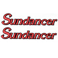 Sea Ray Boat Decal 136896-05 - Sundancer Red Stickers (pair)
