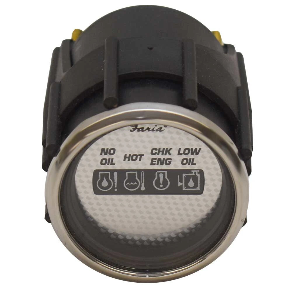 Faria Boat System Check Gauge GP5069A - 2 Inch Newport Carbon