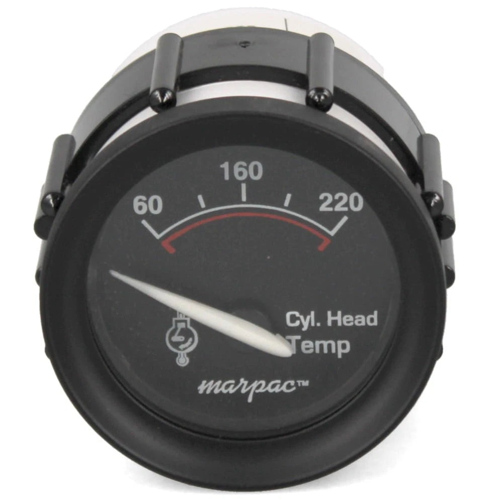 Faria Boat Temperature Gauge GP8026A - Cylinder Head Marpac 2 Inch