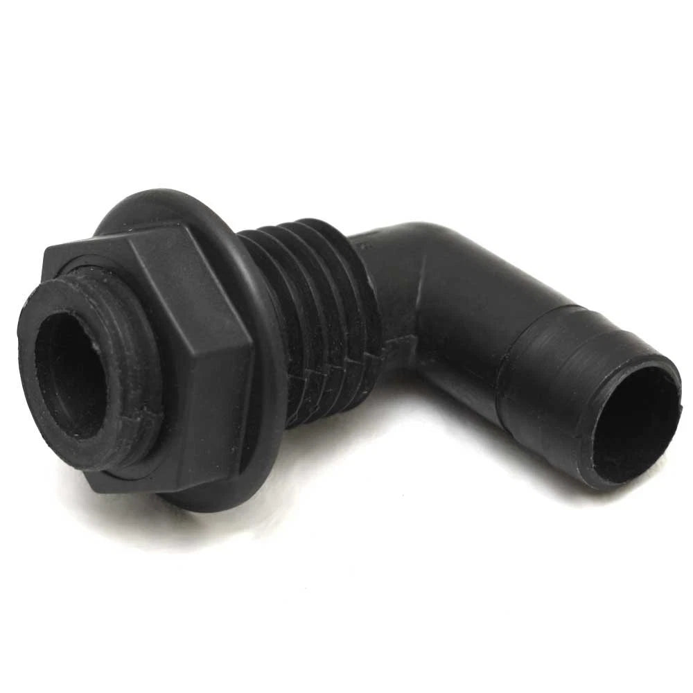 Boat Elbow Adapter Fitting - 90 Degree 7/8 X 3/4 Inch Plastic