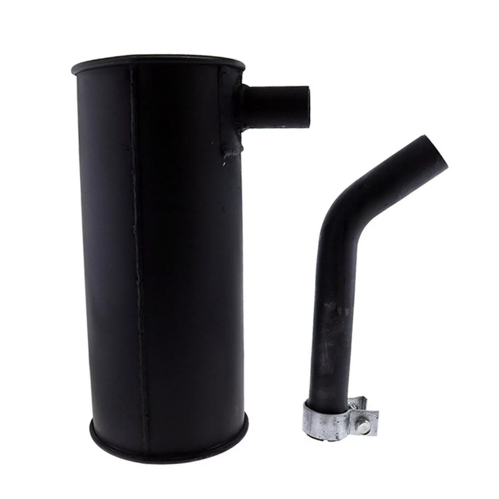 For Yanmar Excavator VIO75 60mm Inlet 40mm Outlet Muffler Silencer 400mmH 170mmD