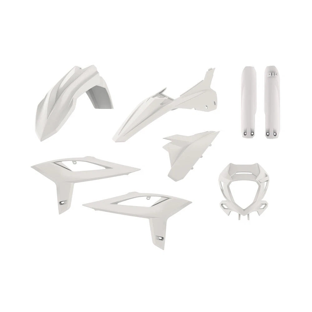 Polisport White Enduro Plastic Kit for Beta RR250 2T 2020-2022
