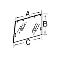 Side Glass Fits John Deere Models R50757 R50757-A