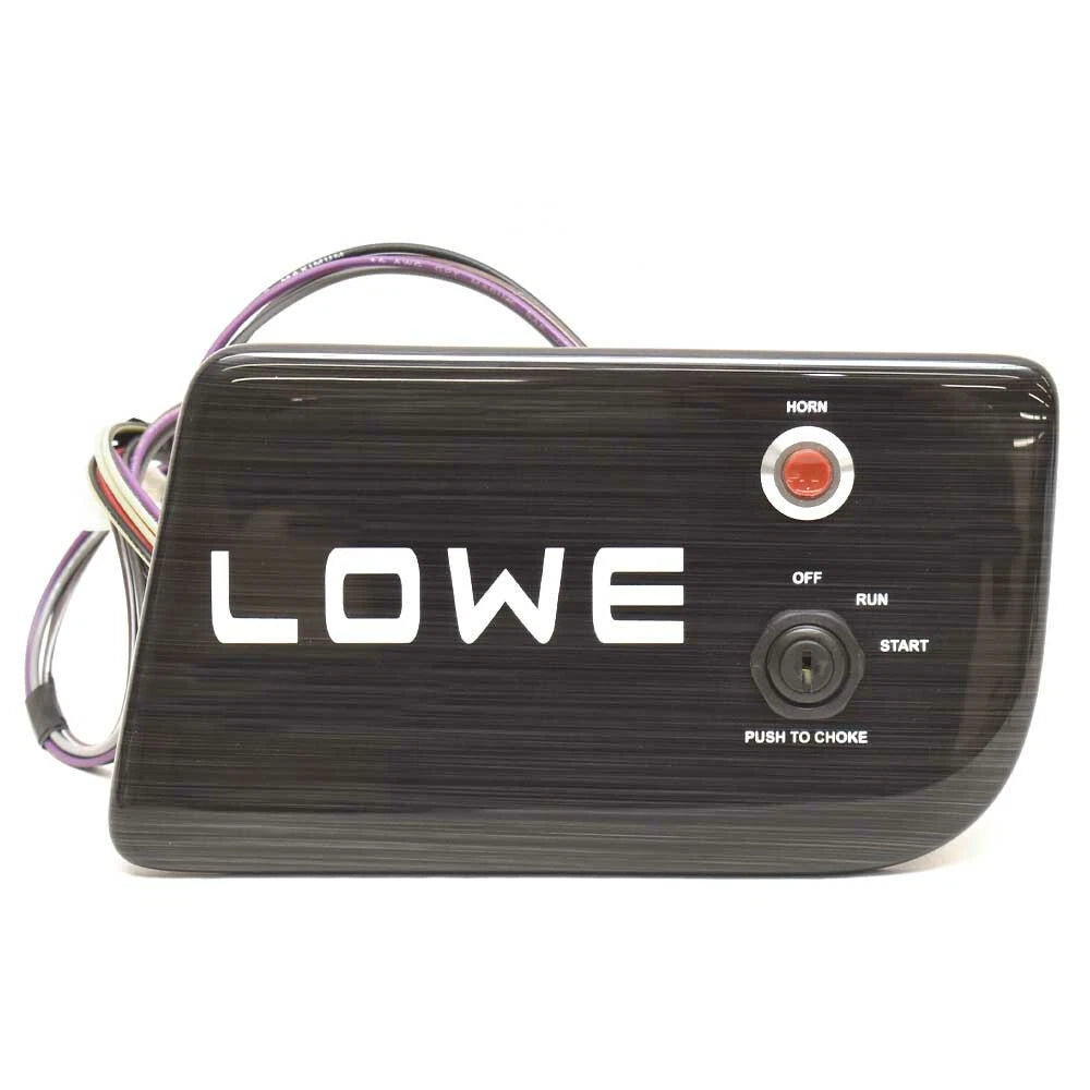 Lowe Boat Ignition Switch Panel 2377135 - 9 1/8 X 5 Inch Black Plastic