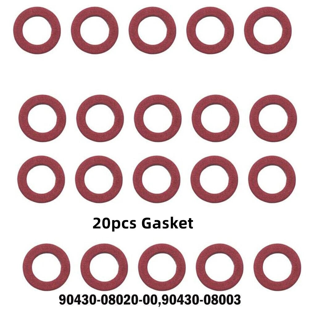 20Pcs for Yamaha 4 Stroke Outboard Lower Unit Oil Drain Gaskets # 90430-08020-00