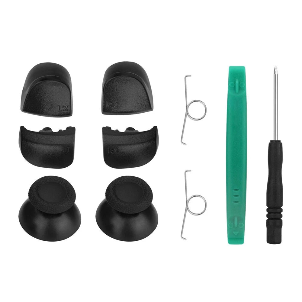 10pcs Replacement Thumb Grip Buttons Tool Kit for Sony PS5 DualSense Controller