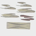 Four Winns Boat Hull Decal 055-3502 - Red Black (set of 8)