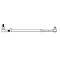 Right Hand Tie Rod Assembly Fits Massey Ferguson Models 186145M92 186145M92-A