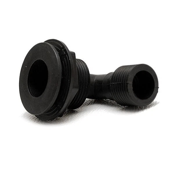 Boat Thru Hull Fitting - Flat Head Drain 3/4 Inch 90 Degree