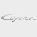 Bayliner Boat Decal - Capri 7 X 1 1/2 Inch Silver Marine Grade Vinyl