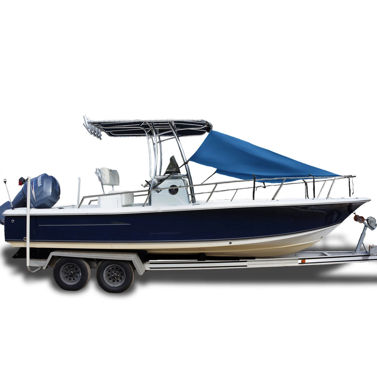 T-Top Boat Bow Shade UV Protection T-Top Bimini Top Bow Area Sun Shade Extension