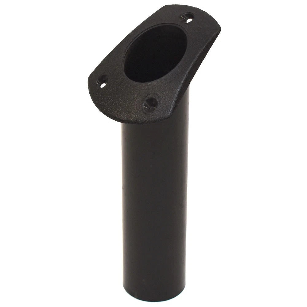 Lowe Boat Angled Rod Holder - 2 Inch Black Plastic