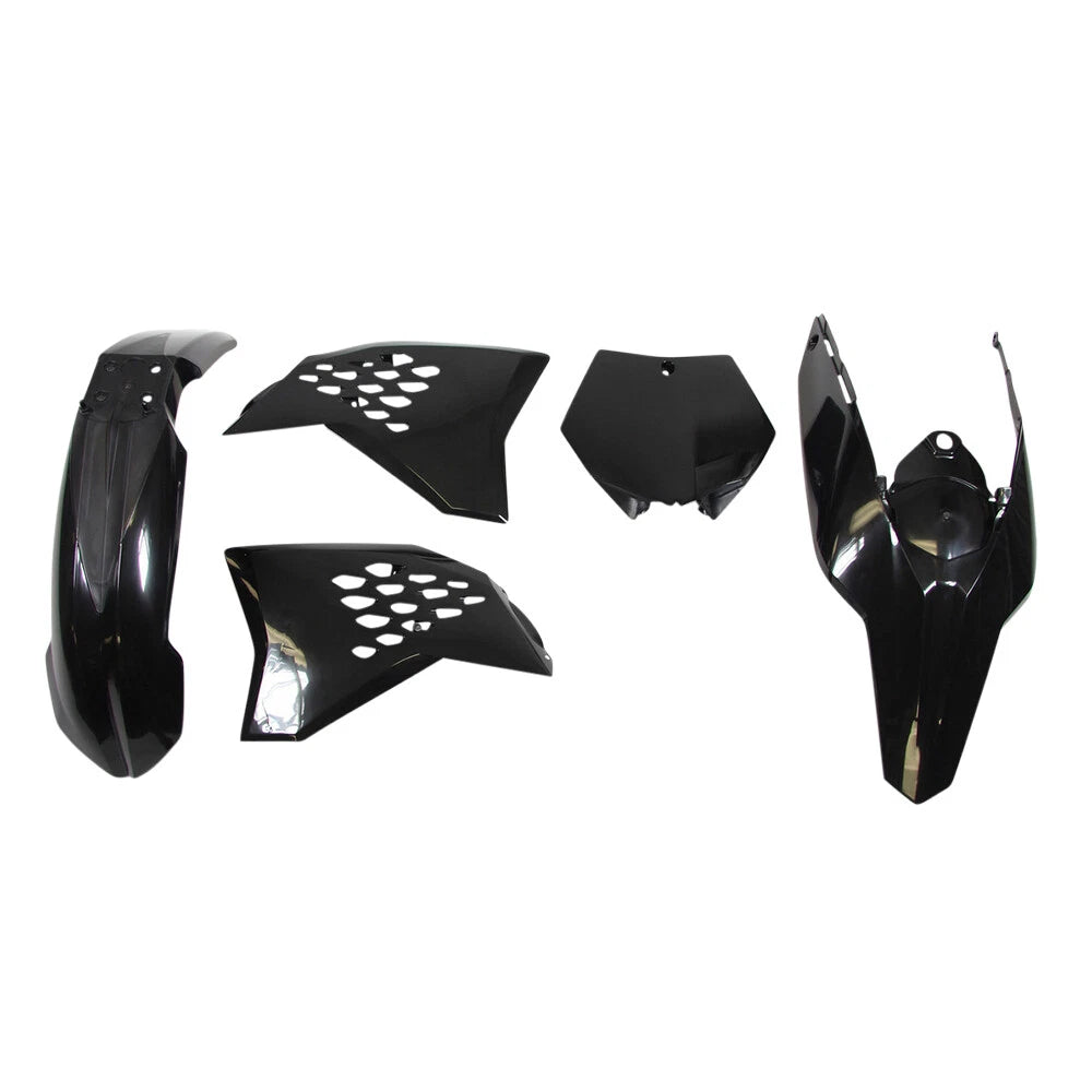 Rtech Plastics Kit for KTM SXF 250 2007-2010 Black