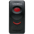 Lund Boat Livewell Rocker Switch Plate 2006115 - Black Plastic 2 Inch