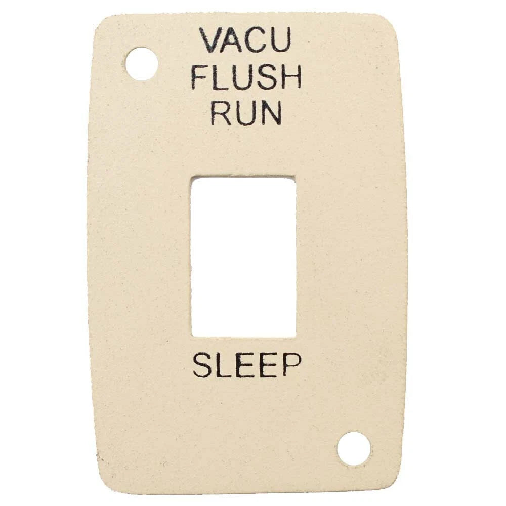 Carver Boat Blank Switch Plate 5727305 - Vacu Flush Aluminum