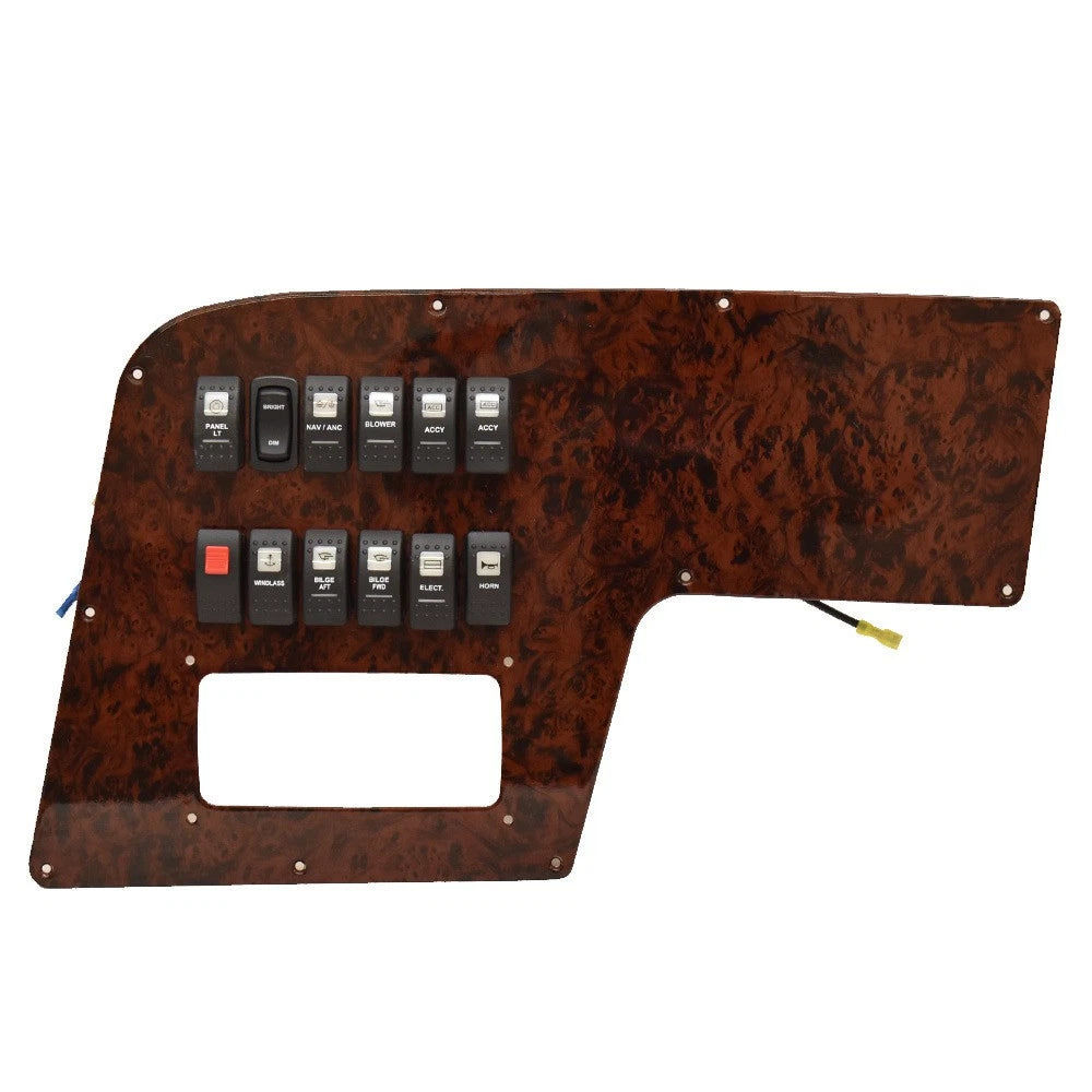 Regal Boat Switch Panel 958112 - 12 1/8 X 20 1/4 Inch Woodgrain