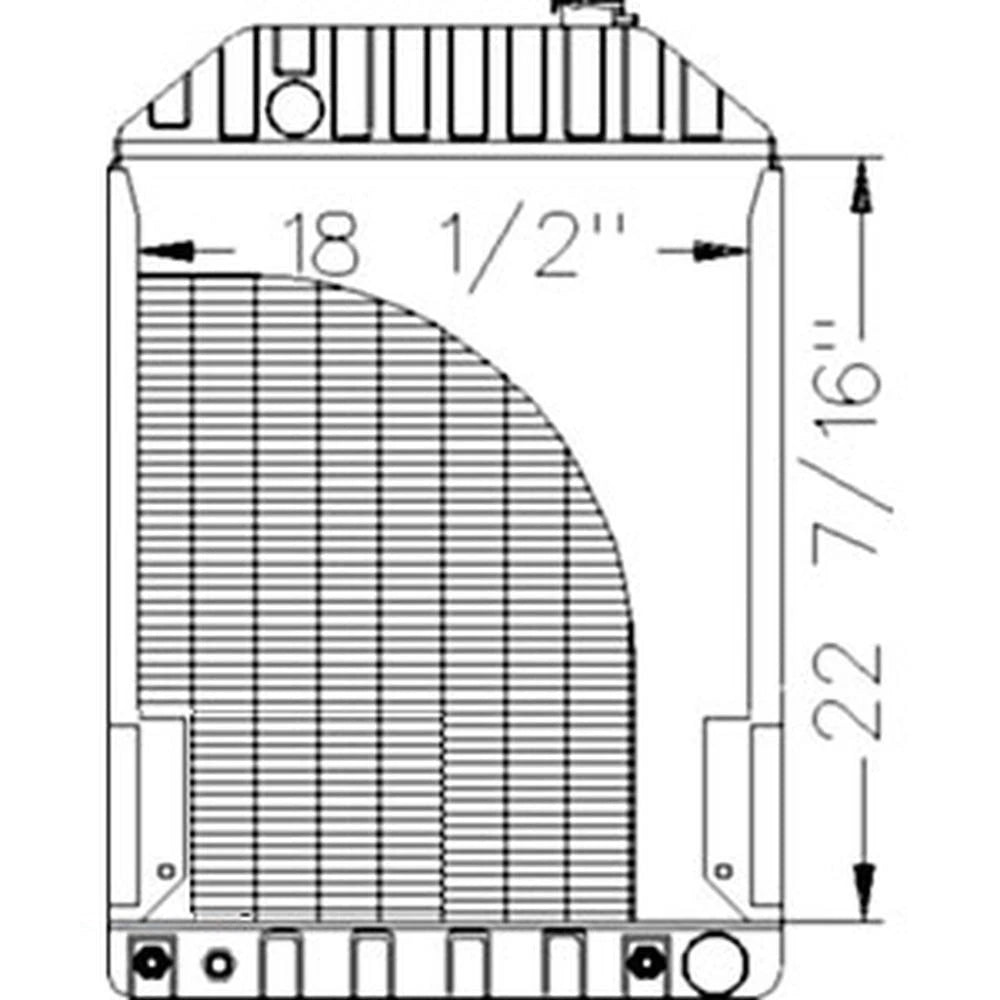 82980245 Radiator Fits Ford/ Holland Tractor 7810S