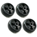 4-Pack Deck Wheel Roller Fits John Deere X324, X384, X390, X394 Tractor Mowers