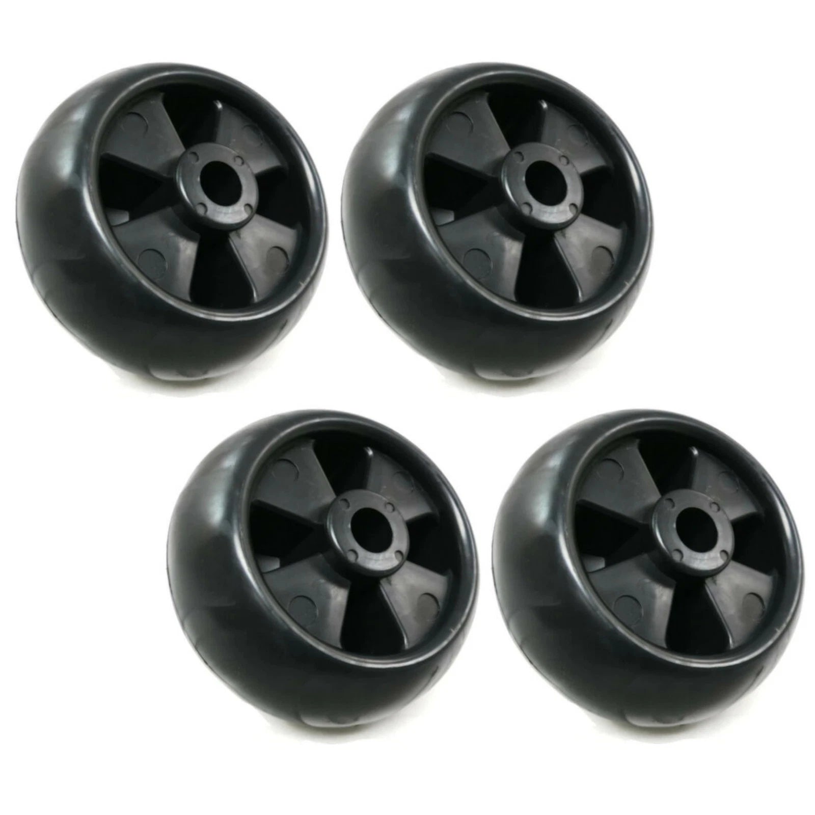4-Pack Deck Wheel Roller Fits John Deere X324, X384, X390, X394 Tractor Mowers