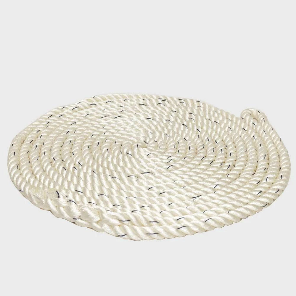 Seachoice Boat Dock Line 50-47641 - with Tracer Twisted Nylon 3/4 Inch (35 FT)