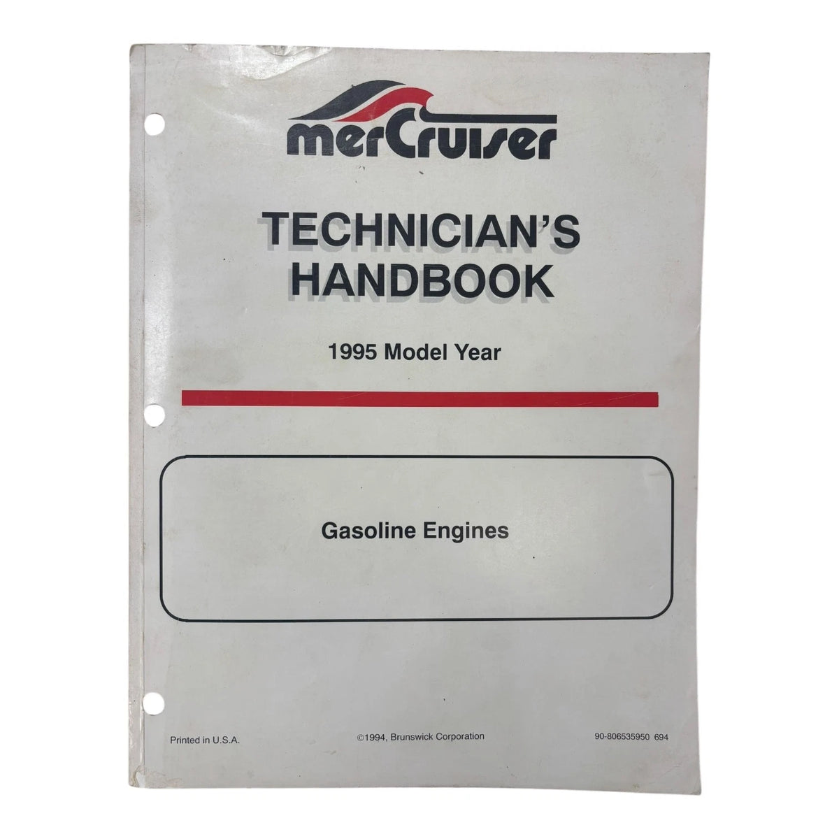 MerCruiser 90-806535950, Gasoline Engines Technicians Handbook (1995)