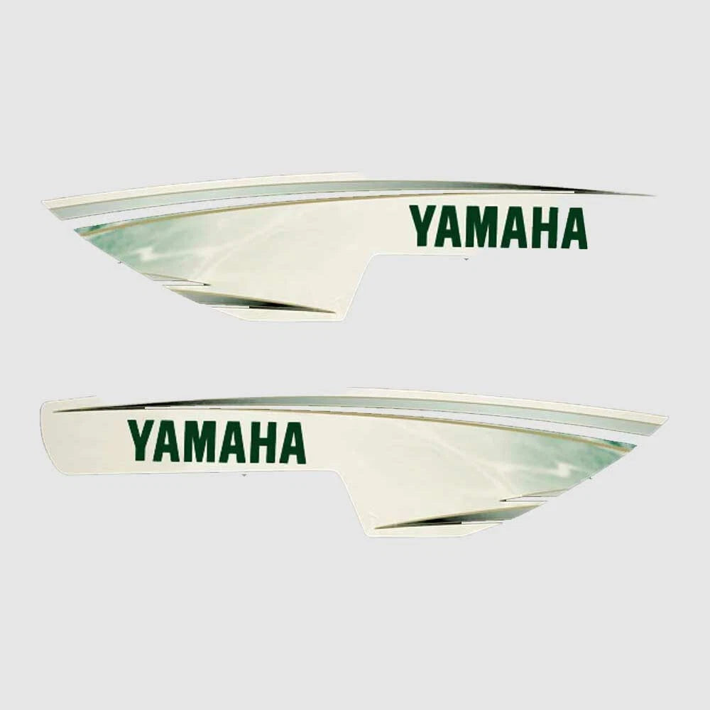 Yamaha Boat Graphic Decal Stickers - Green Black (set of 2)