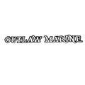 Outlaw Marine Boat Raised Decal U34246-01 - Black Silver Logo Sticker
