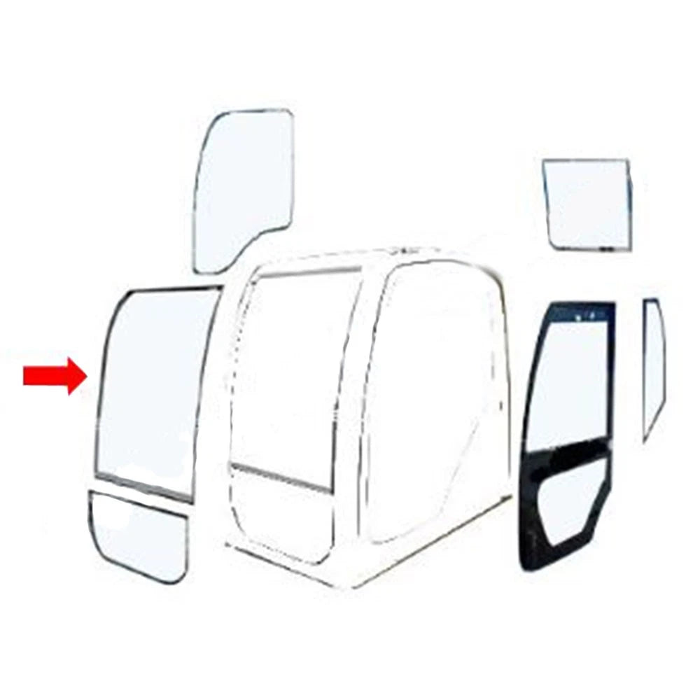 YT02C01156P1 Front Upper Windshield Glass for Kobelco Excavator SK70SR SK235SR