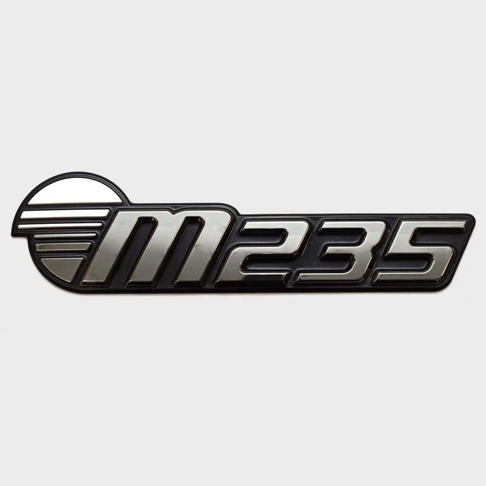 Malibu Boat Raised Decal 5992905 - M235 Black Metallic Silver 9 Inch
