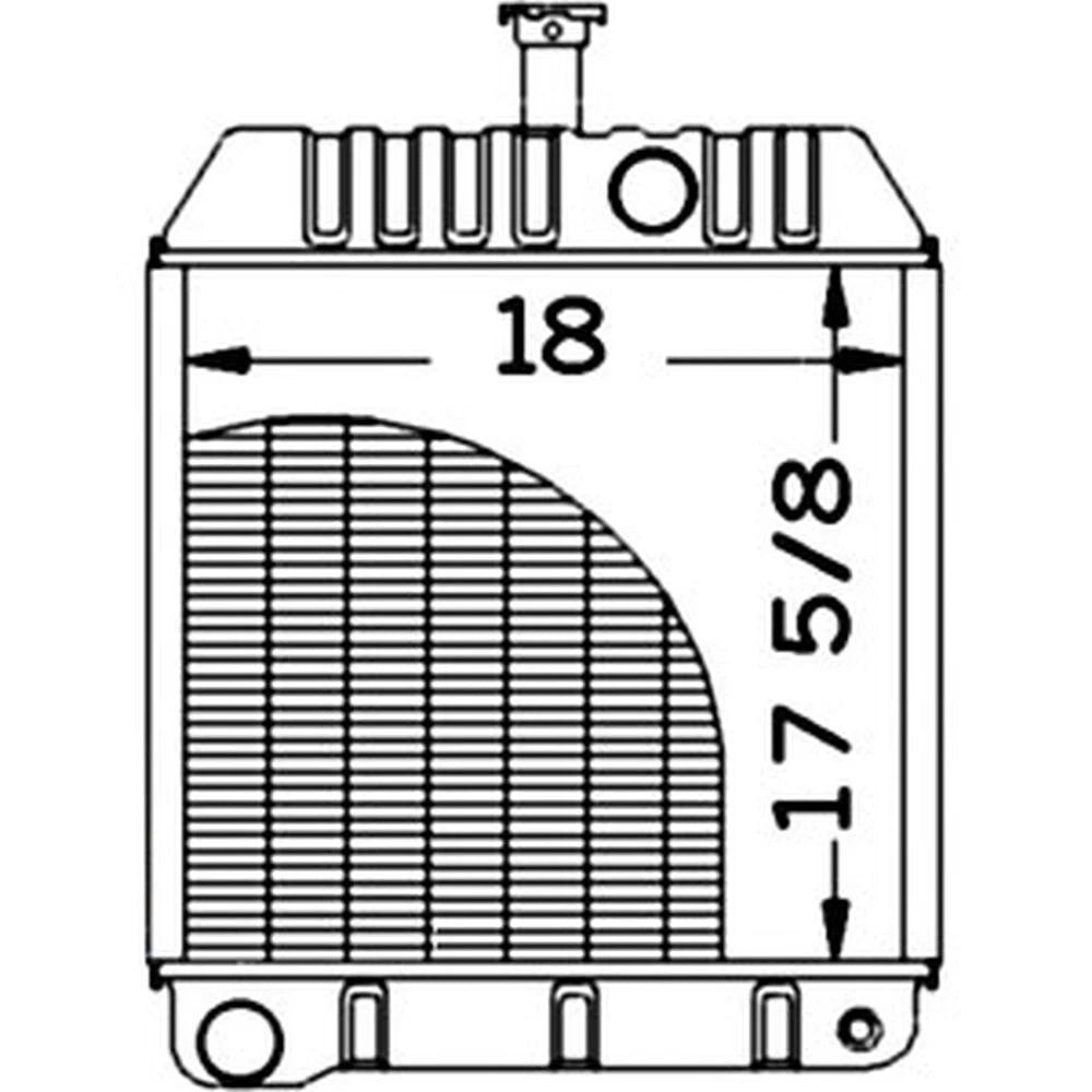 Radiator 579010M92 Fits Massey Ferguson 285 40B 50C 50D