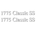 Lund Boat 1775 Classic SS Decal Sticker - Gray 15 1/4 Inch (pair)