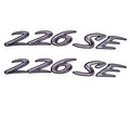 Rinker Boat Brand Decal - 226 SE Gray - White Stickers (pair)