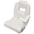 Blue Wave Boat Genesis Bolster Double Helm Seat - Wise Pearl Vinyl