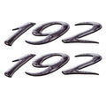 Rinker Boat Brand Decal - 192 Model Gray Stickers (pair)