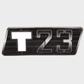 Axis Boat Raised Decal 5974650 - T23 Black Silver 5 1/2 X 2 Inch