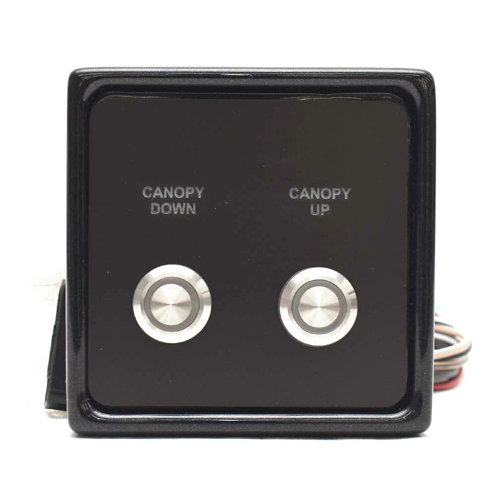 Tracker Boat Switch Panel 318731 - Canopy Up/Down Push Button Black