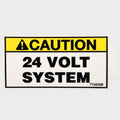 Marquis Boat Voltage Warning Decal 7156500 - 24 Volt System Caution 3 3/8 Inch