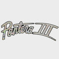 Bass CAT Boat Raised Emblem Decal Sticker - Pantera III Holo Silver