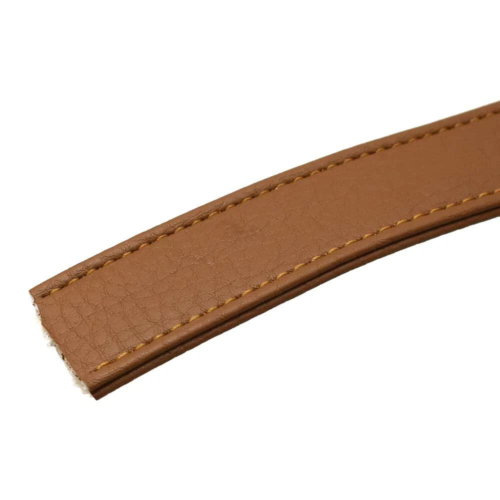Malibu Boat Binding Pull Strap - Cognac Brown 1 Inch Vinyl (YD)