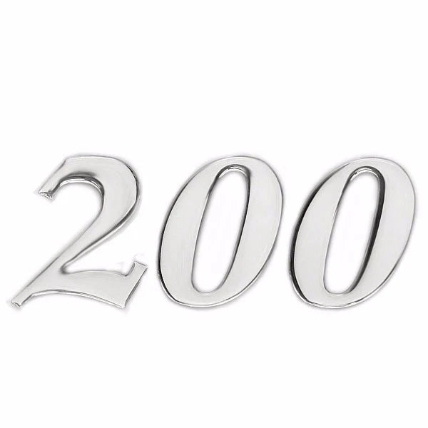 Palm Beach Marine Boat Raised Decal - 200 Model Silver Sticker