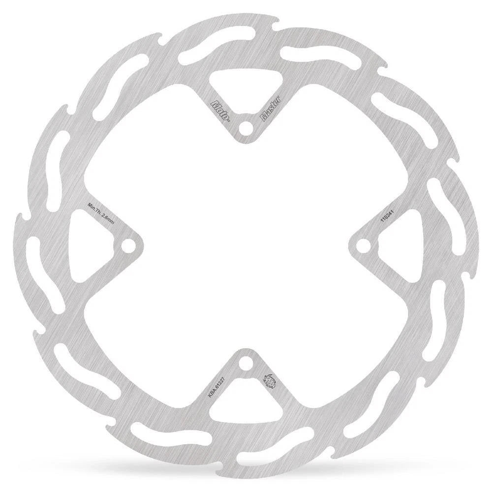 MotoMaster Flame Left Fixed Front Brake Disc for KTM 85 SX 2004-2015